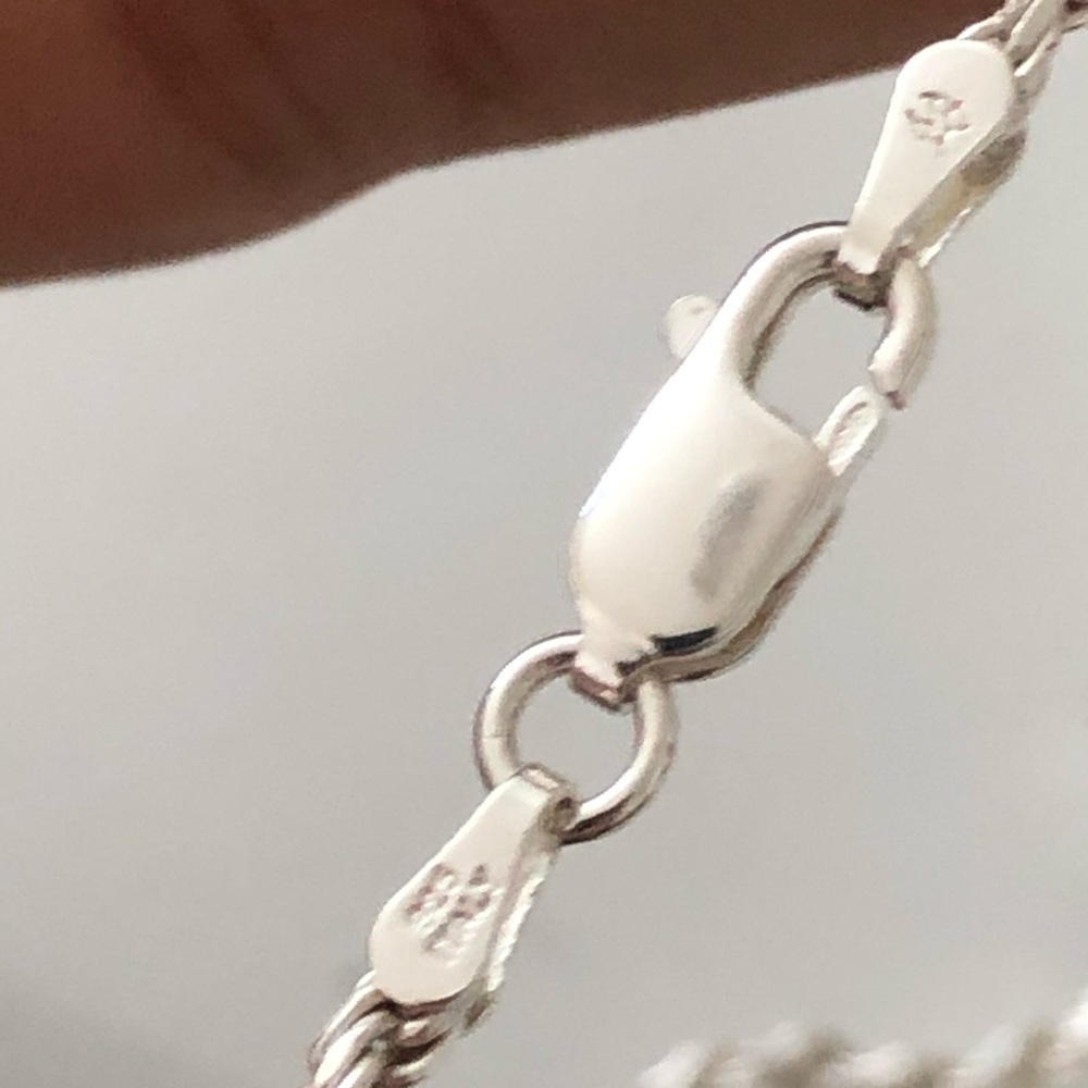 Sterling Silver Rope Chain - Picture 5 of 5